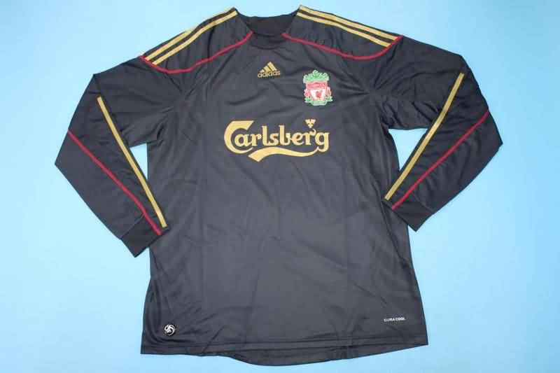 Liverpool Soccer Jersey Away Long Sleeve Retro Replica 2009/10