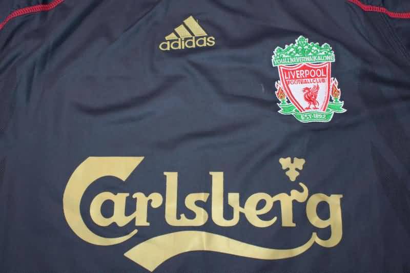 Liverpool Soccer Jersey Away Long Sleeve Retro Replica 2009/10