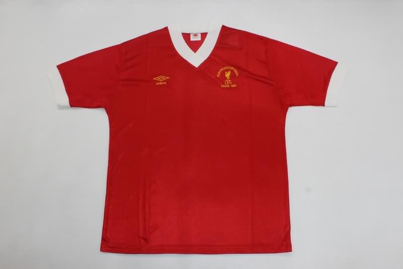 Liverpool Soccer Jersey Home UCL Final Retro Replica 1981