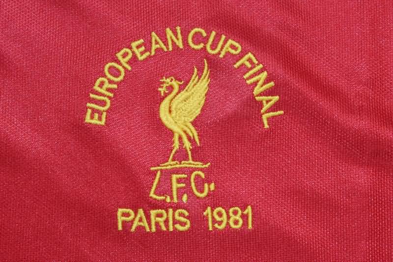 Liverpool Soccer Jersey Home UCL Final Retro Replica 1981