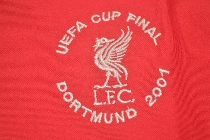 Liverpool Soccer Jersey UEFA Final Retro Replica 2001