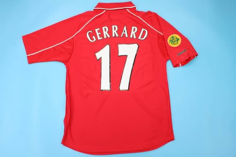 Liverpool Soccer Jersey UEFA Final Retro Replica 2001