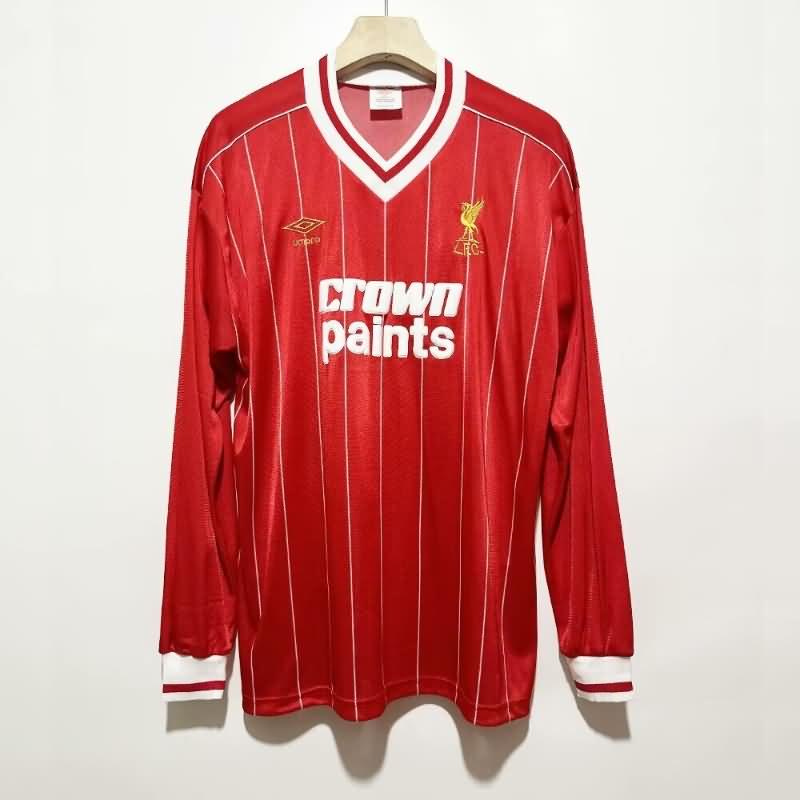 Liverpool Soccer Jersey Home Long Sleeve Retro Replica 1982/83