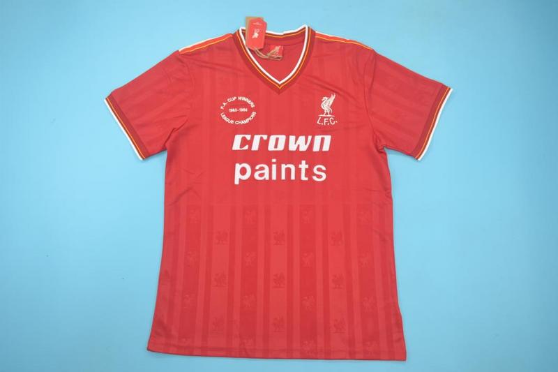 Liverpool Soccer Jersey Home Retro Replica 1985/86