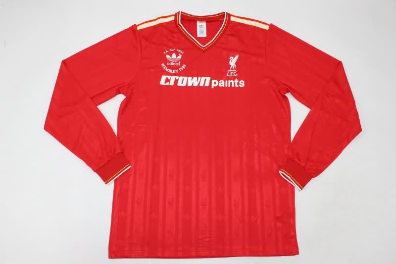 Liverpool Soccer Jersey Home Long Retro Replica 1985/86