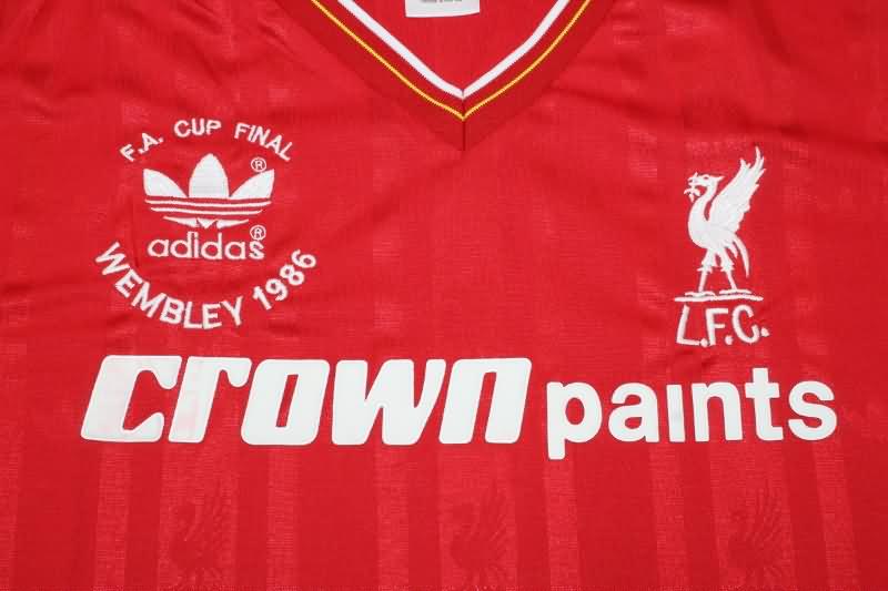 Liverpool Soccer Jersey Home Long Retro Replica 1985/86