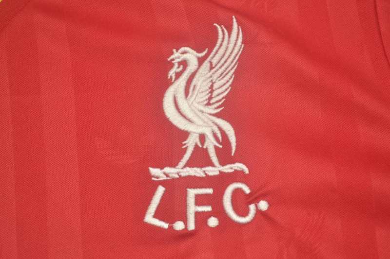 Liverpool Soccer Jersey Home Retro Replica 1986/87
