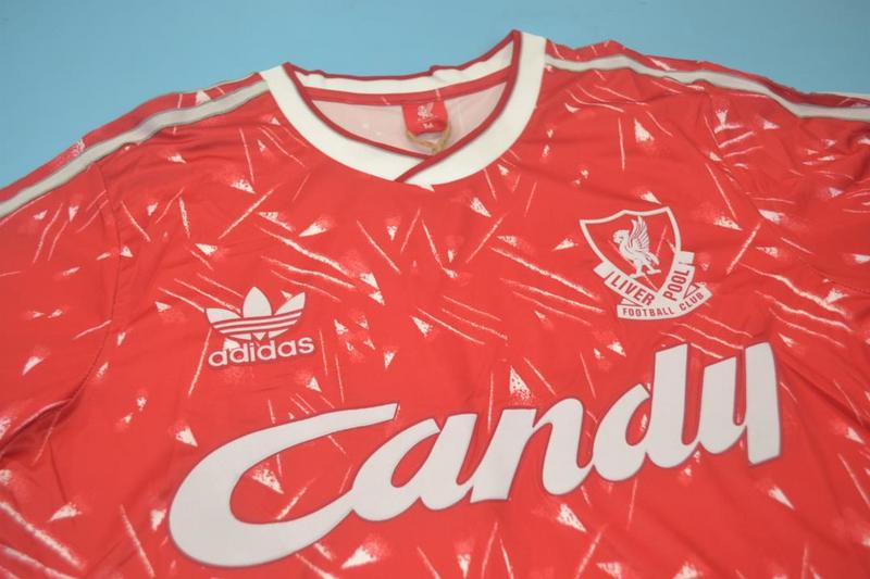 Liverpool Soccer Jersey Home Long Retro Replica 1989/91