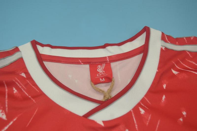 Liverpool Soccer Jersey Home Long Retro Replica 1989/91