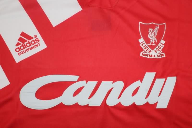 Liverpool Soccer Jersey Home Retro Replica 1991/92