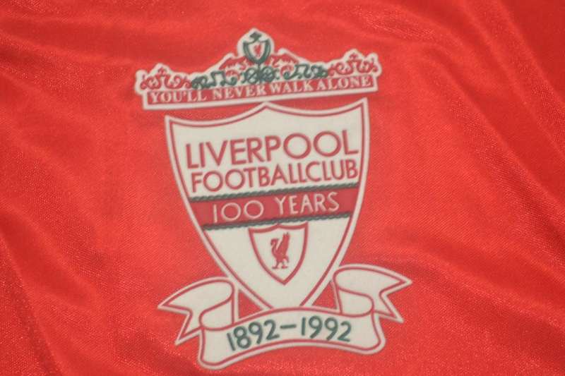 Liverpool Soccer Jersey Home Retro Replica 1992/93