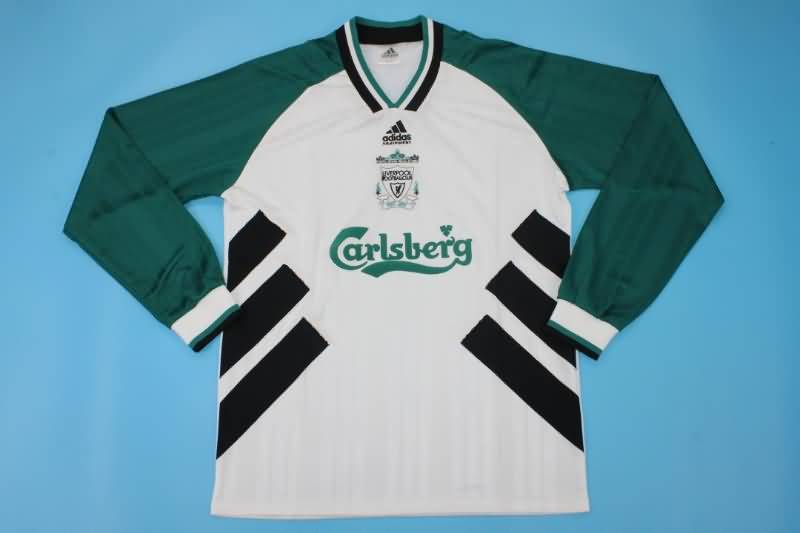 Liverpool Soccer Jersey Away Long Retro Replica 1993/95
