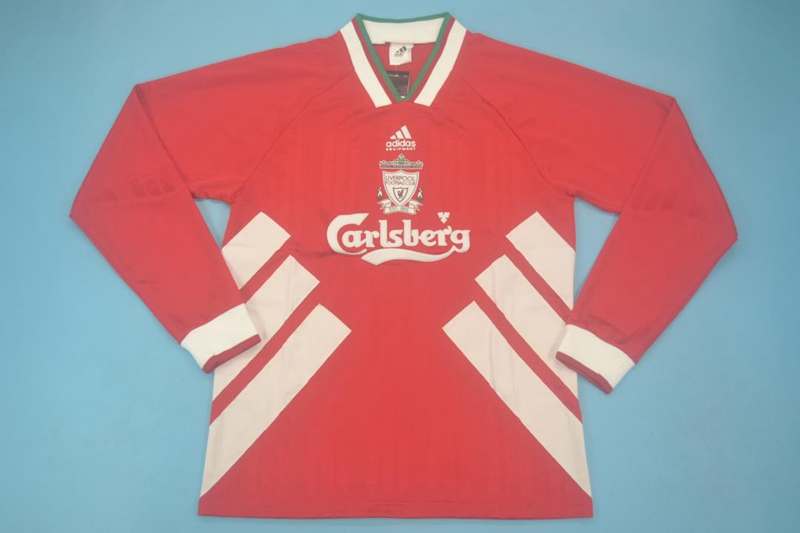 Liverpool Soccer Jersey Home Long Retro Replica 1993/95
