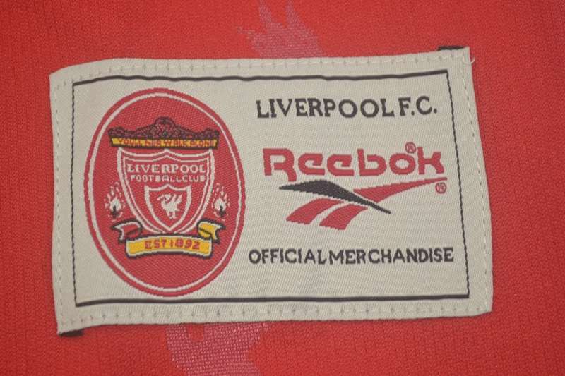 Liverpool Soccer Jersey Home Retro Replica 1996/98