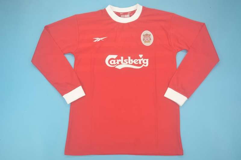 Liverpool Soccer Jersey Home Long Retro Replica 1998/2000