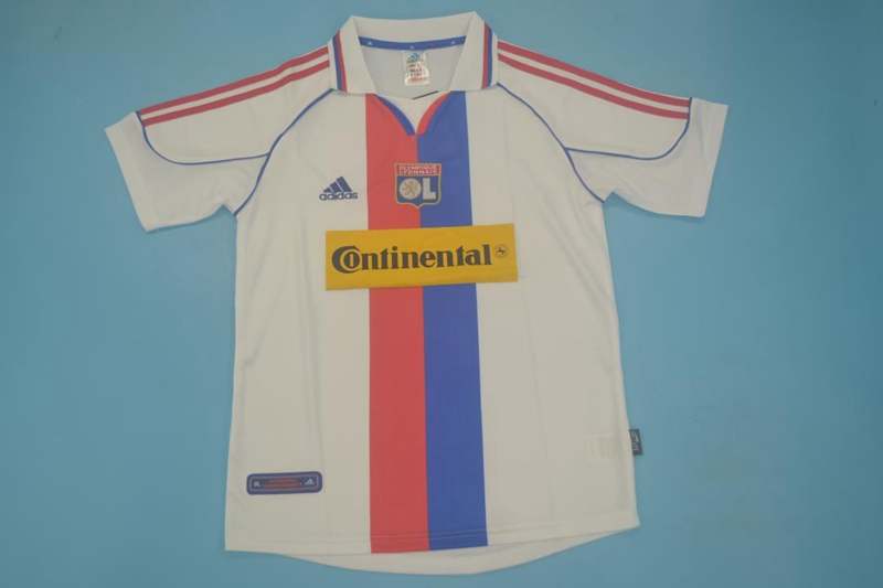 Lyon Soccer Jersey Home Retro Replica 2000/01