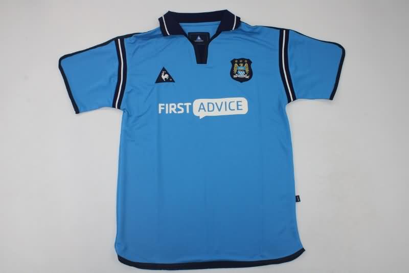 Manchester City Soccer Jersey Home Retro Replica 2002/03