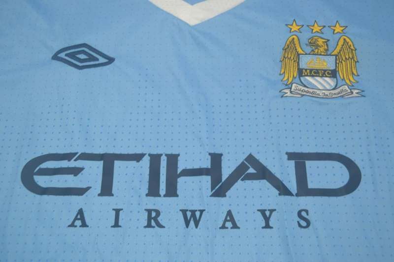 Manchester City Soccer Jersey Home Retro Replica 2011/12