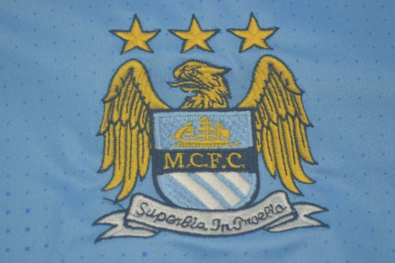 Manchester City Soccer Jersey Home Retro Replica 2011/12