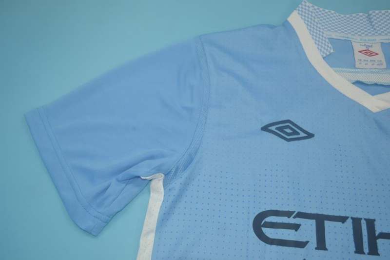 Manchester City Soccer Jersey Home Retro Replica 2011/12