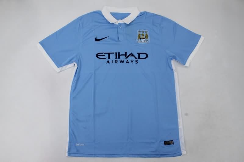 Manchester City Soccer Jersey Home Retro Replica 2015/16