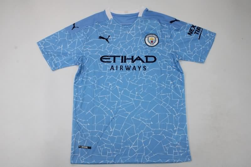 Manchester City Soccer Jersey Home Retro Replica 2020/21