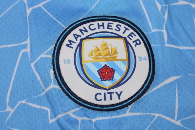 Manchester City Soccer Jersey Home Retro Replica 2020/21