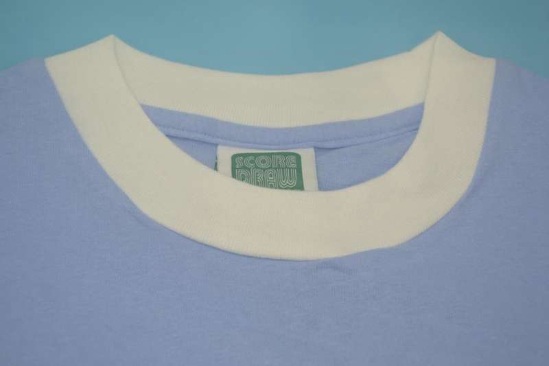 Manchester City Soccer Jersey Home Retro Replica 1972/75