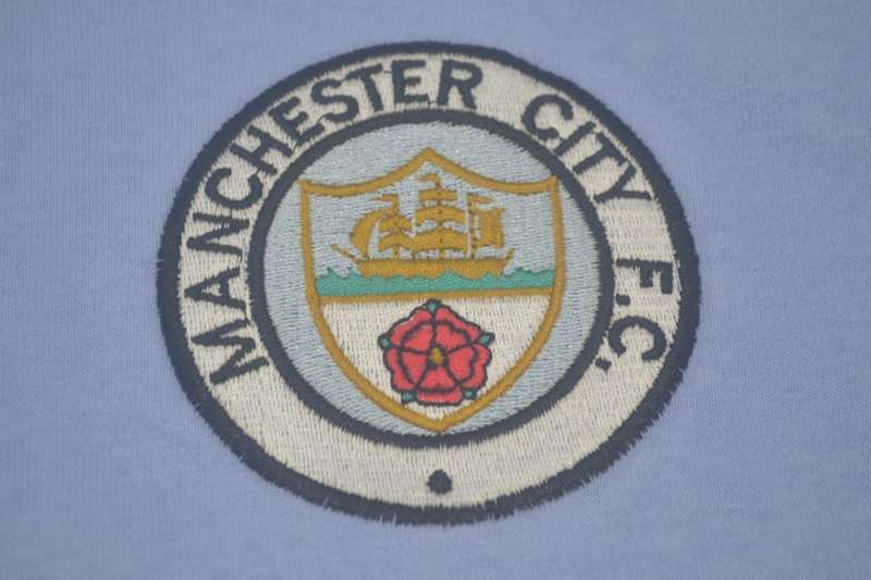 Manchester City Soccer Jersey Home Retro Replica 1972/75