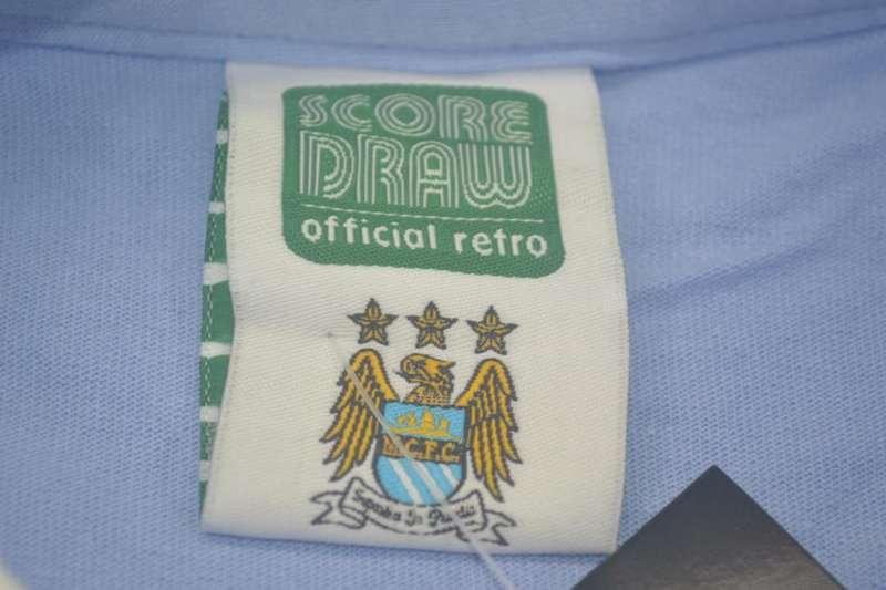 Manchester City Soccer Jersey Home Retro Replica 1972/75