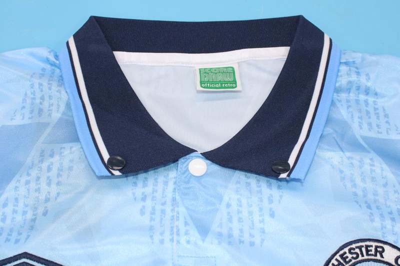 Manchester City Soccer Jersey Home Retro Replica 1988/90