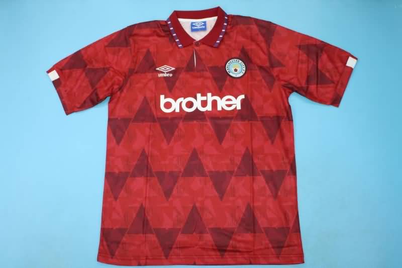 Manchester City Soccer Jersey Away Retro Replica 1990/92