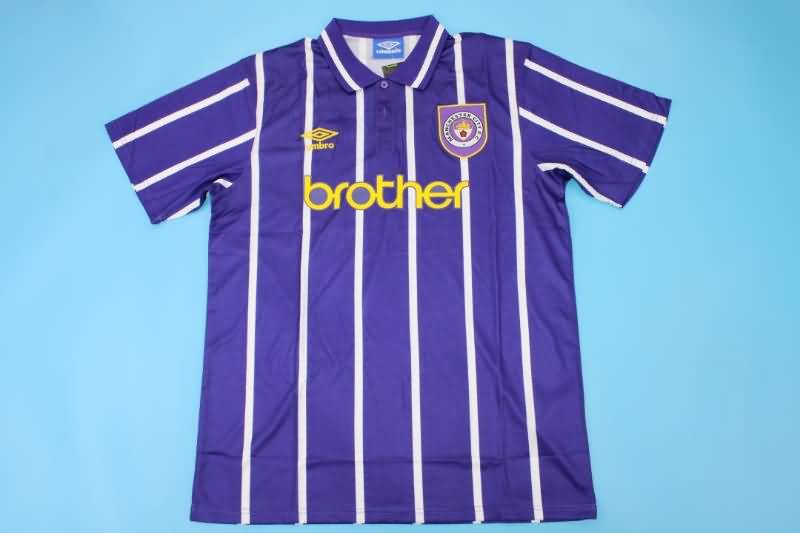 Manchester City Soccer Jersey Away Retro Replica 1992/94