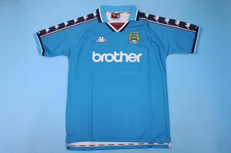 Manchester City Soccer Jersey Home Retro Replica 1997/99