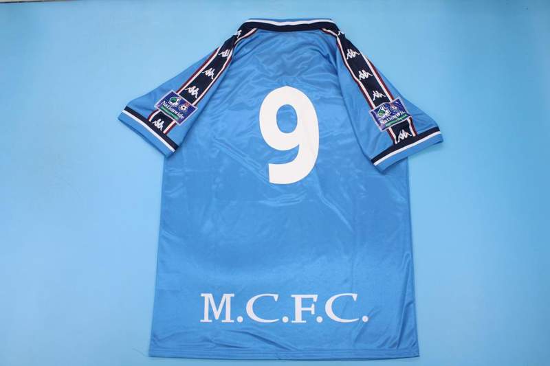 Manchester City Soccer Jersey Home Retro Replica 1997/99