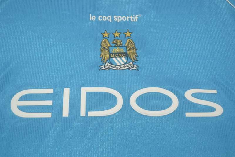 Manchester City Soccer Jersey Home Retro Replica 1999/2001