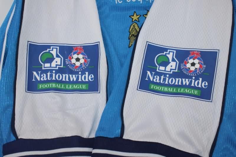 Manchester City Soccer Jersey Home Retro Replica 1999/2001