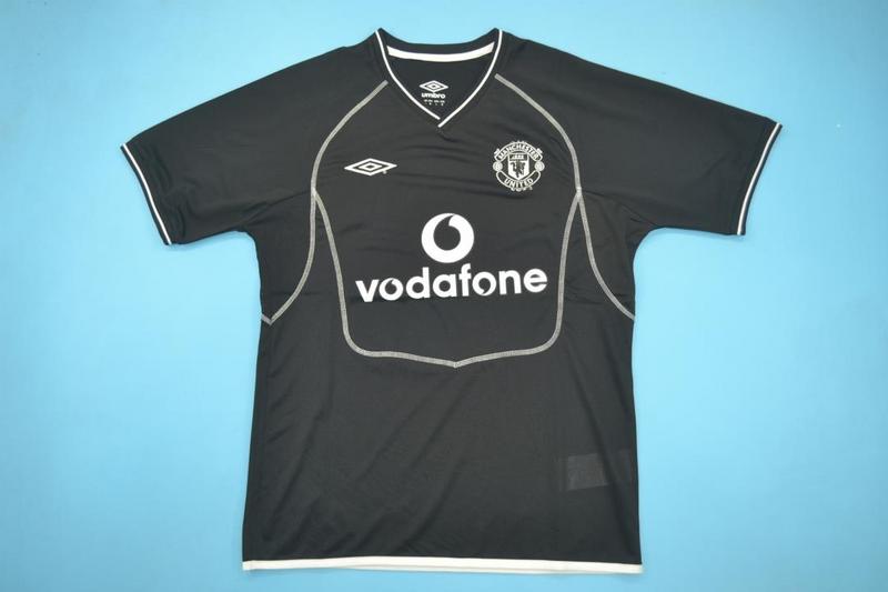 Manchester United Soccer Jersey GK Black Retro Replica 2000/02