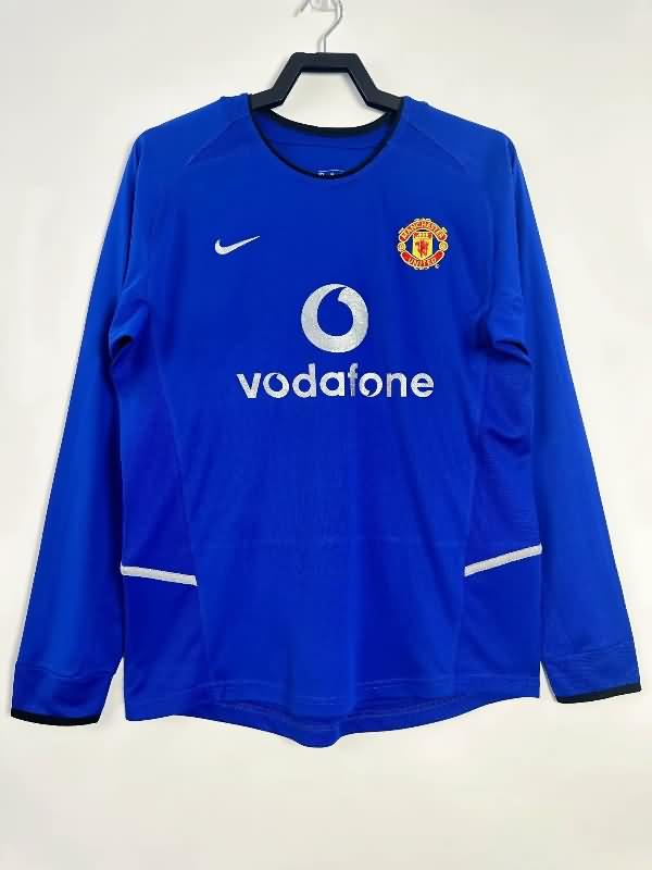 Manchester United Soccer Jersey Third Long Sleeve Retro Replica 2002/03