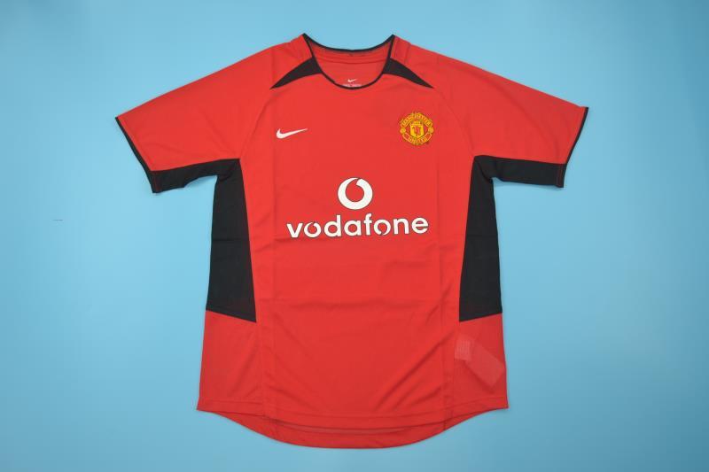 Manchester United Soccer Jersey Home Retro Replica 2002/04