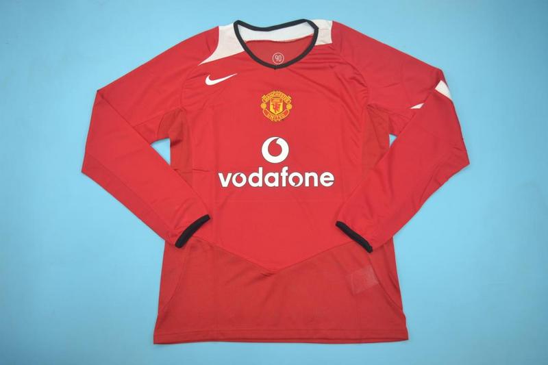 Manchester United Soccer Jersey Home LS Retro Replica 2004/06