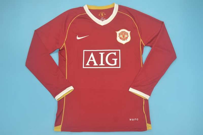 Manchester United Soccer Jersey Home LS Retro Replica 2006/07