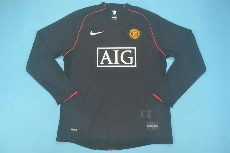 Manchester United Soccer Jersey Away LS Retro Replica 2007/08