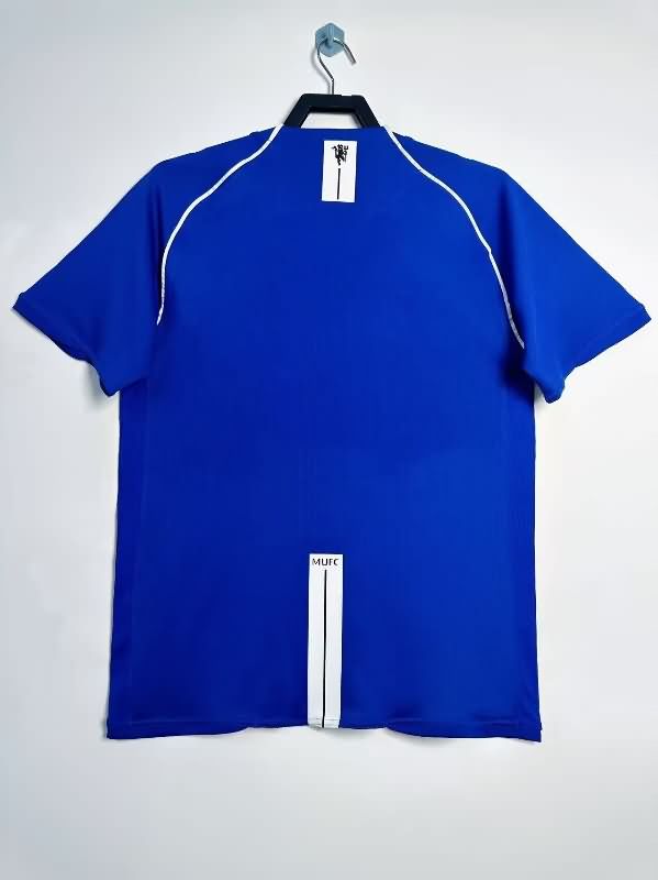 AAA Quality Manchester United 2007/08 Goalkeeper Blue Retro Soccer Jersey