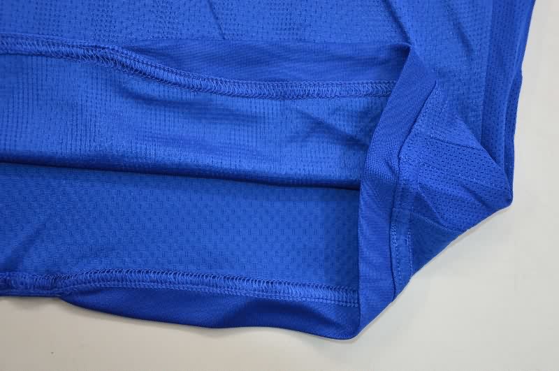 AAA Quality Manchester United 2007/08 Goalkeeper Blue LS Retro Soccer Jersey