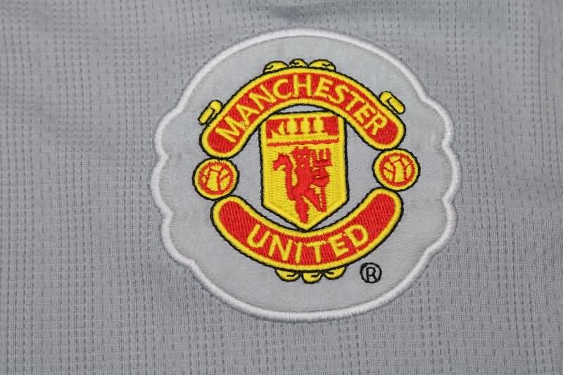 Manchester United Soccer Jersey Goalkeeper Grey Retro Replica 2007/08