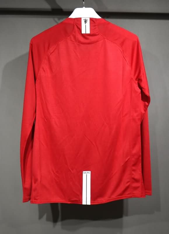 AAA Quality Manchester United 2007/09 Home Long Retro Soccer Jersey (Player)
