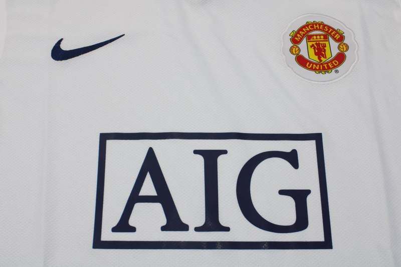 Manchester United Soccer Jersey Away Long Retro Replica 2008/09