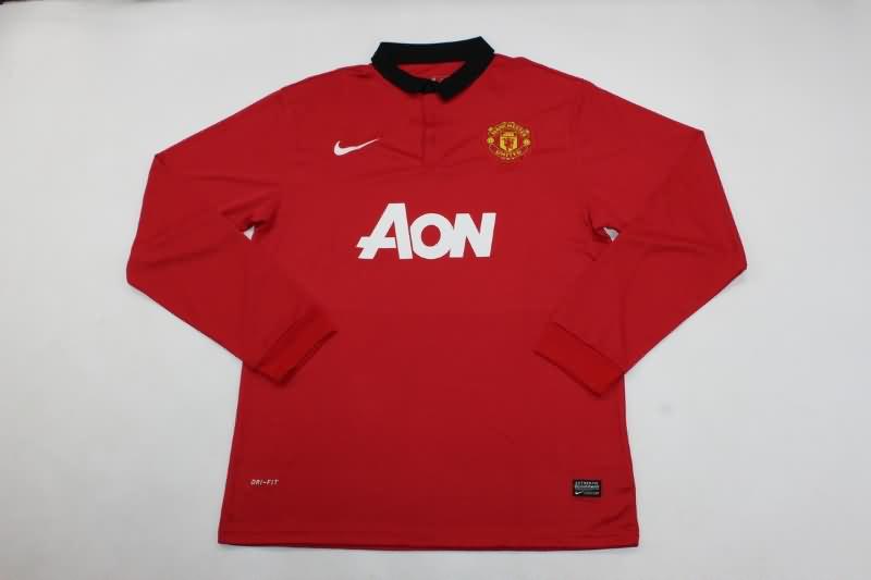 Manchester United Soccer Jersey Home Long Sleeve Retro Replica 2013/14