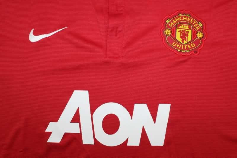 Manchester United Soccer Jersey Home Long Sleeve Retro Replica 2013/14